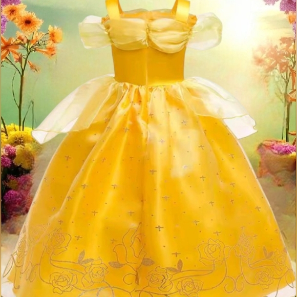 Yellow Princess Costume for Kids - Picture 4 of 4